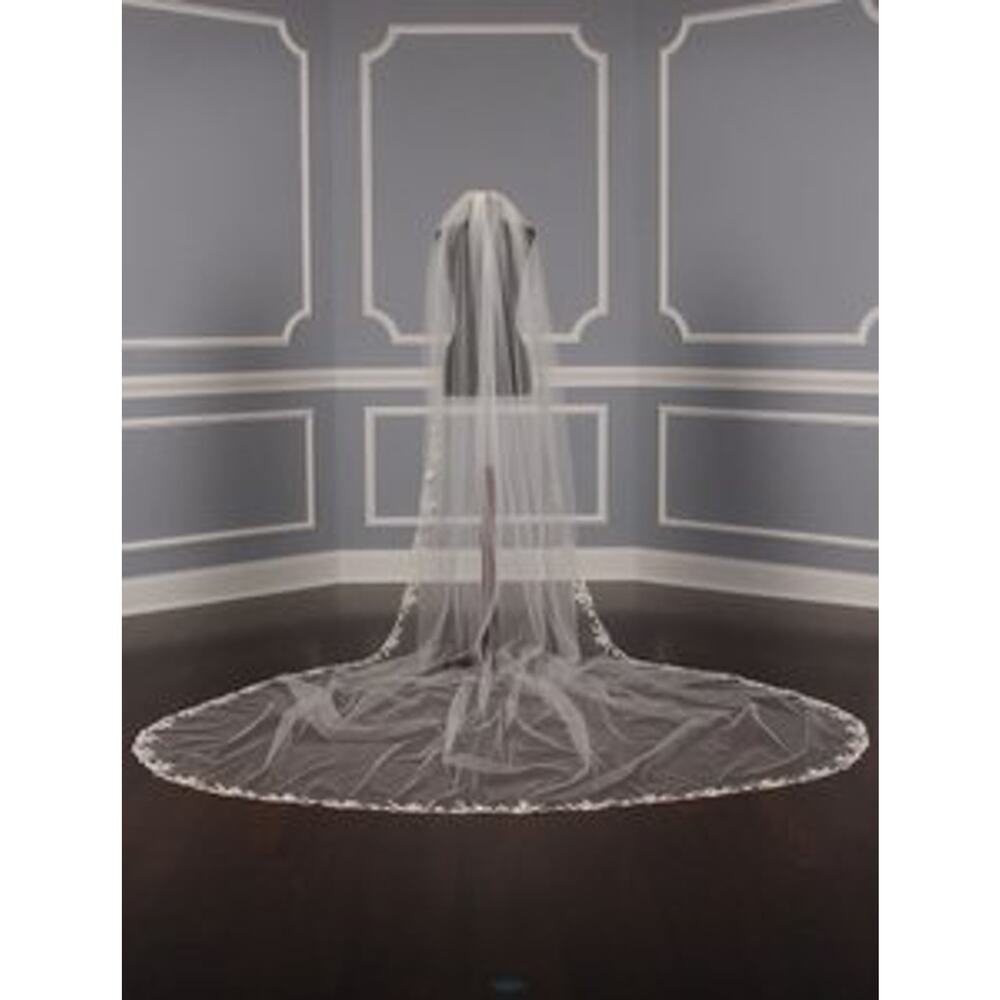 St Pucchi M1324-2 Diamond White Gold Cathedral Wedding Bridal Veil